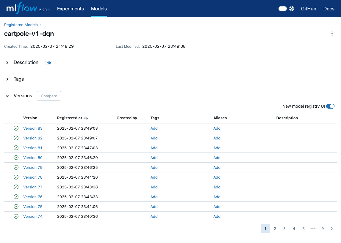 MLflow Registered Models